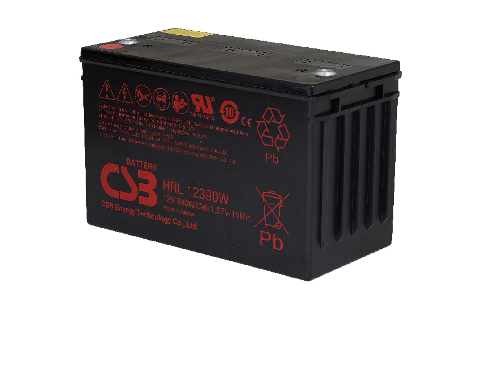 CSB HRL12390W 12V Top Terminal VRLA-AGM