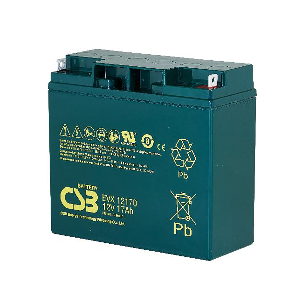 CSB EVX12170 12V 17Ah Deep Cycle VRLA AGM Battery