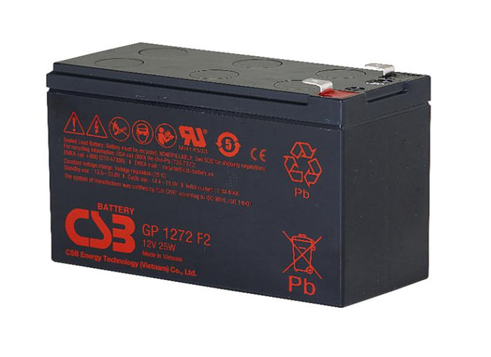 CSB GP1272F2 (12V 25W) VRLA AGM Battery