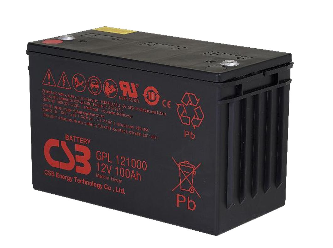 CSB GPL121000 12V 100Ah Very Long Life VRLA AGM Battery